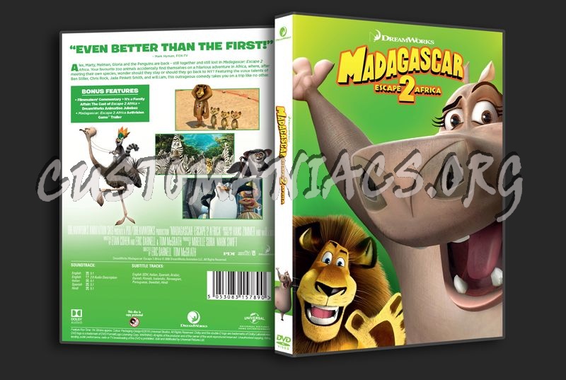 Madagascar Escape 2 Africa dvd cover