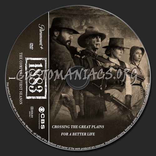 1883 Season 1 dvd label