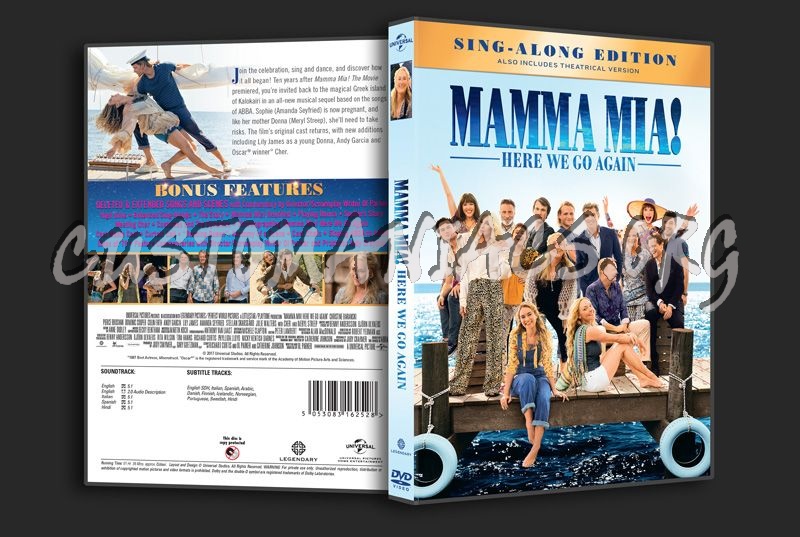 Mamma Mia Here We Go Again dvd cover