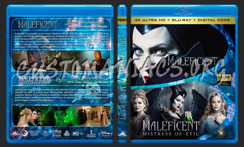 Maleficent Double Feature (4K) blu-ray cover