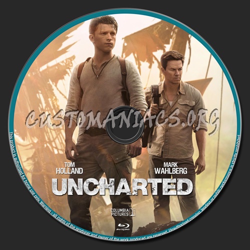 Uncharted blu-ray label