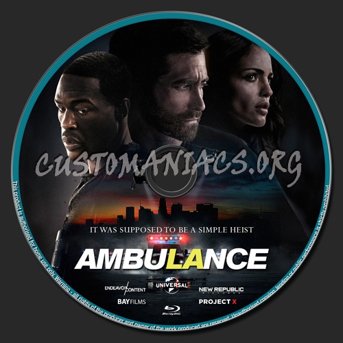 Ambulance blu-ray label
