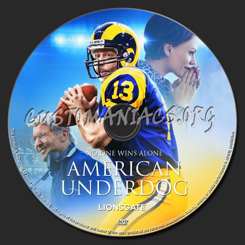 American Underdog dvd label