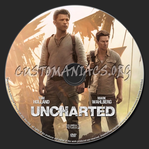 Uncharted dvd label