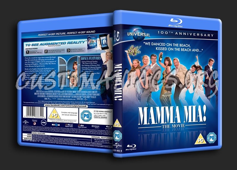 Mamma Mia! The Movie blu-ray cover