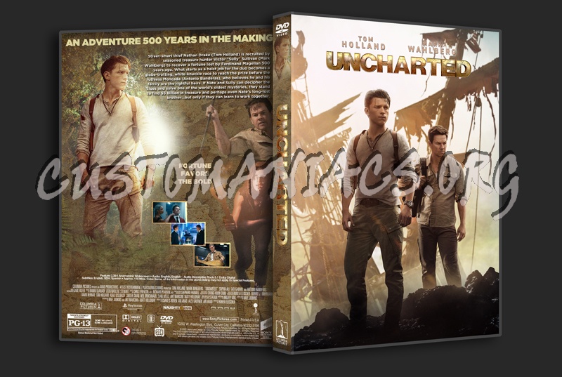 Uncharted (2022) dvd cover