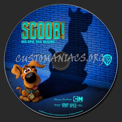 Scoob! dvd label