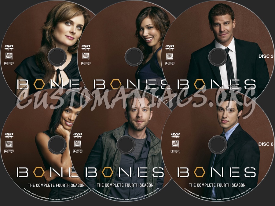 Bones Season 4 dvd label