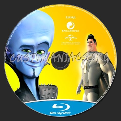 Megamind blu-ray label