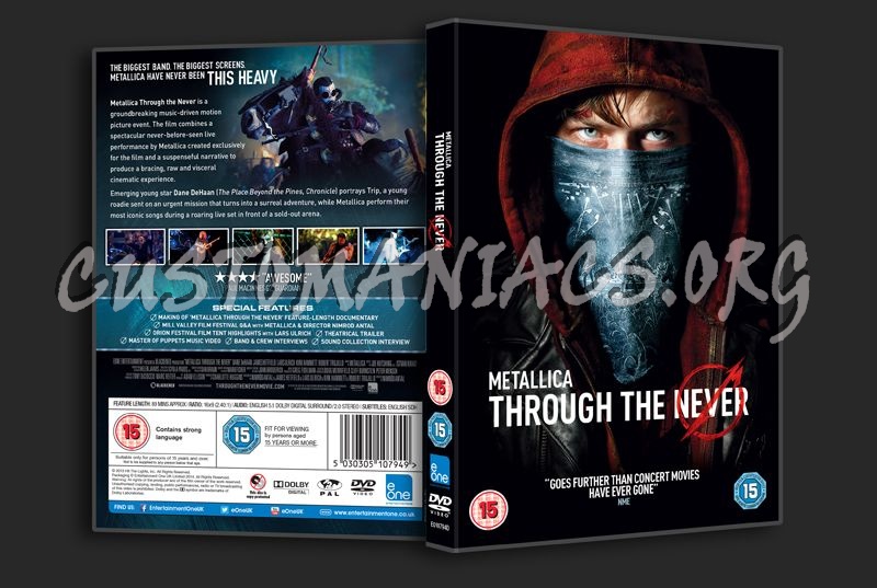 Metallica Through the Never dvd cover