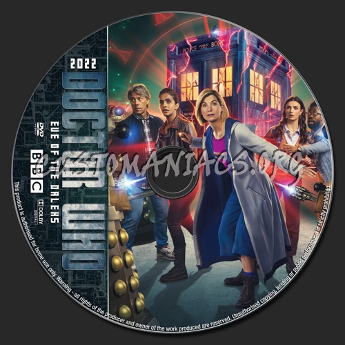 Doctor Who Eve Of The Daleks dvd label