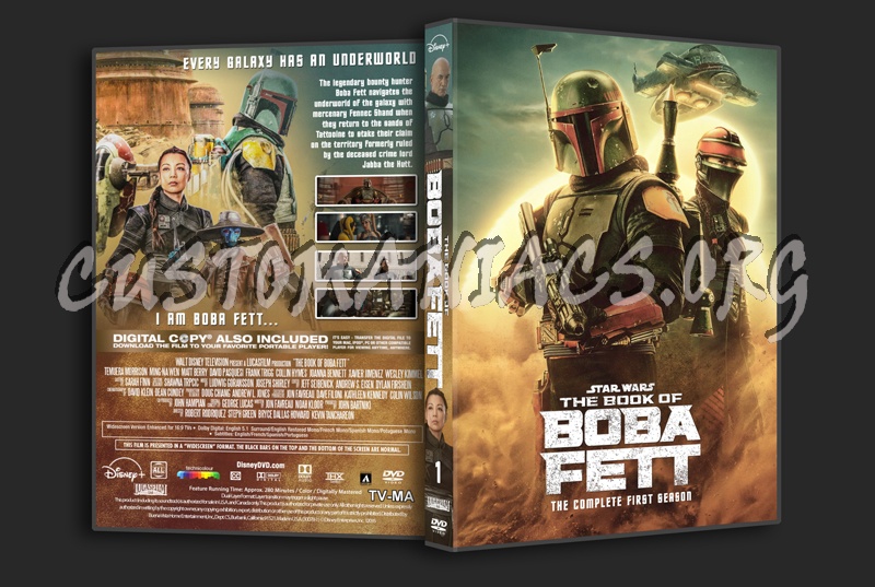 Star Wars:The Book Of Boba Fett Season 1 dvd cover
