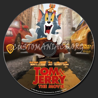 Tom & Jerry (The Movie) 2021 dvd label