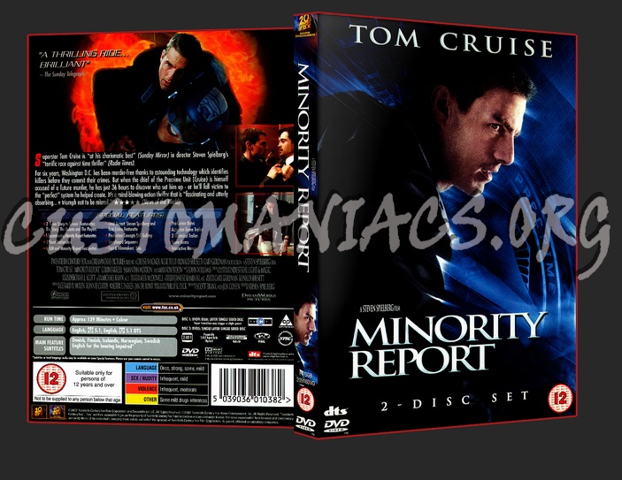 Minority Report dvd cover