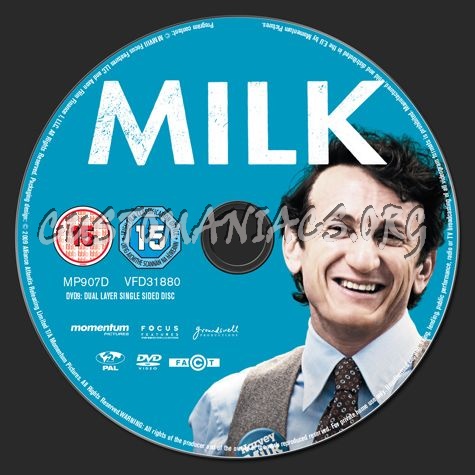 Milk dvd label