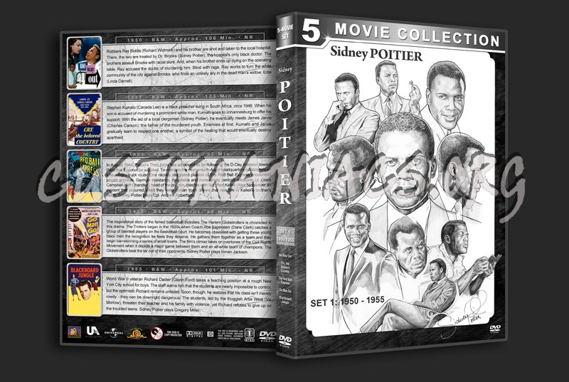 Sidney Poitier Film Collection - Set 1 (1950-1955) dvd cover