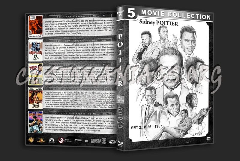 Sidney Poitier Film Collection - Set 2 (1956-1957) dvd cover