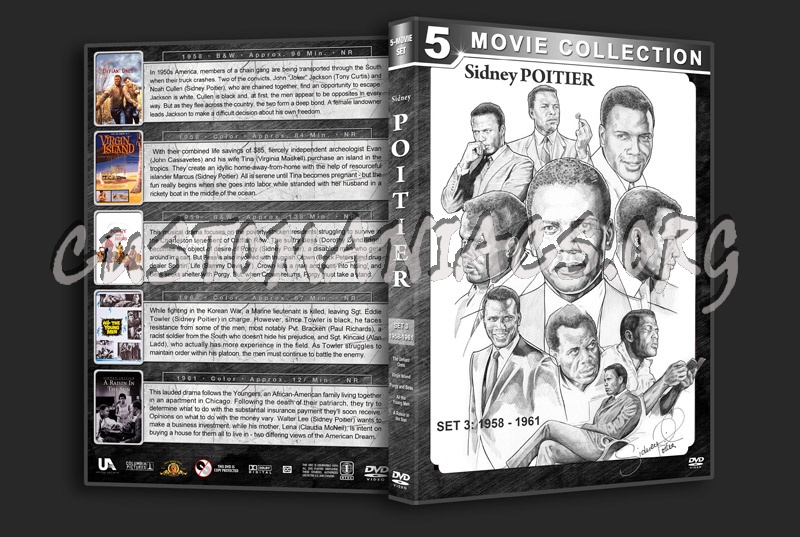Sidney Poitier Film Collection - Set 3 (1958-1961) dvd cover