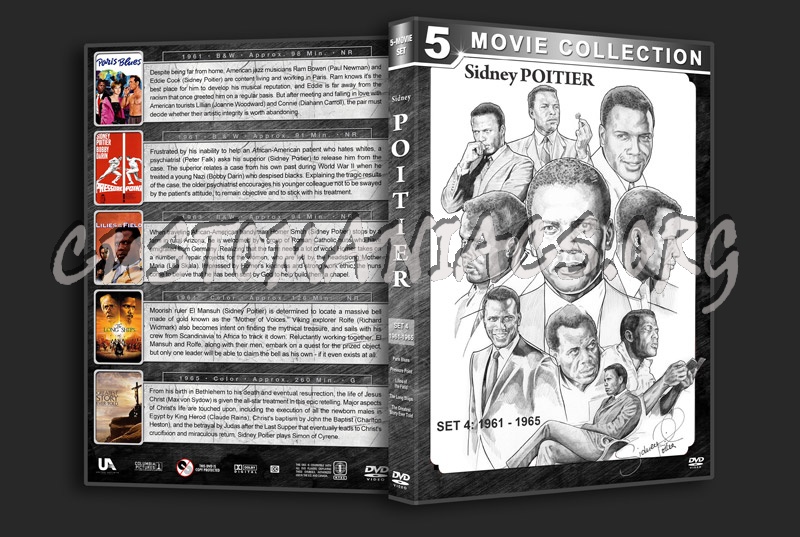 Sidney Poitier Film Collection - Set 4 (1961-1965) dvd cover