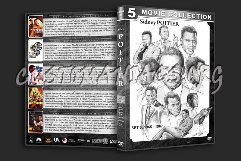 Sidney Poitier Film Collection - Set 5 (1965-1967) dvd cover