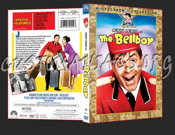 Jerry Lewis - The Bellboy dvd cover