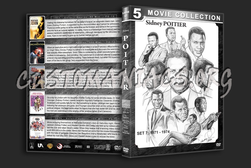 Sidney Poitier Film Collection - Set 7 (1971-1974) dvd cover