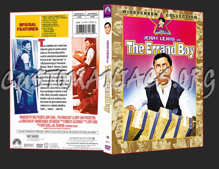 Jerry Lewis - The Errand boy dvd cover