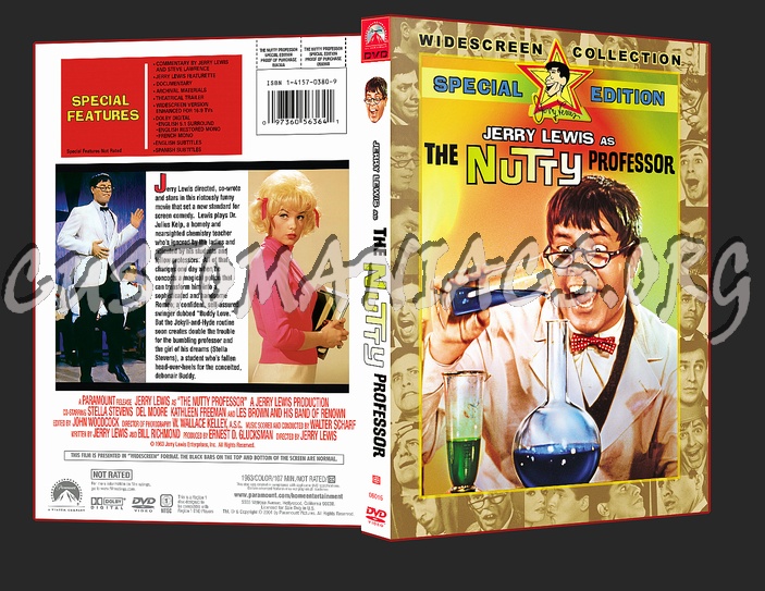 Jerry Lewis - The Nutty Professor dvd cover