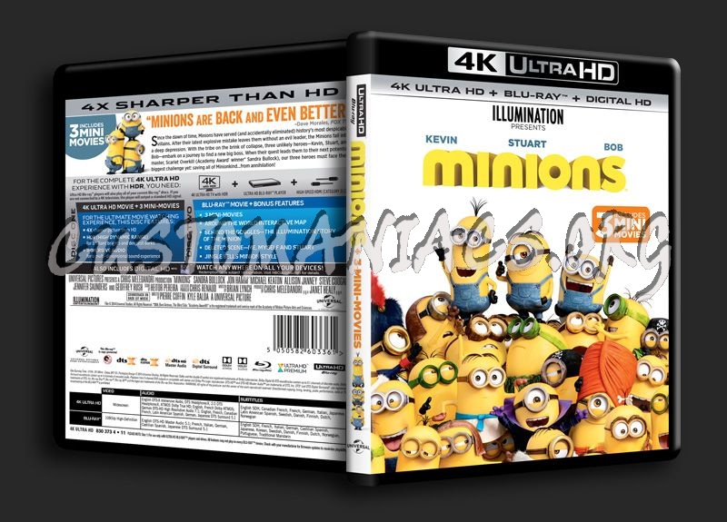 Minions 4K blu-ray cover