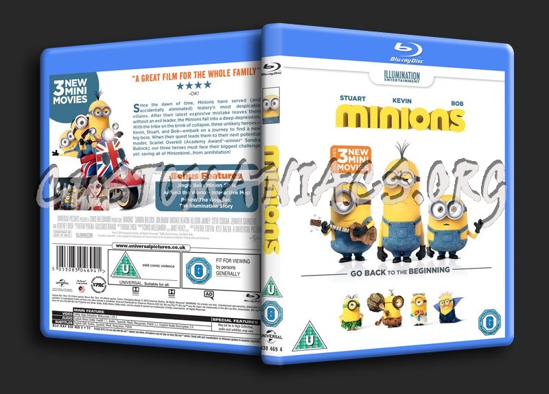 Minions blu-ray cover