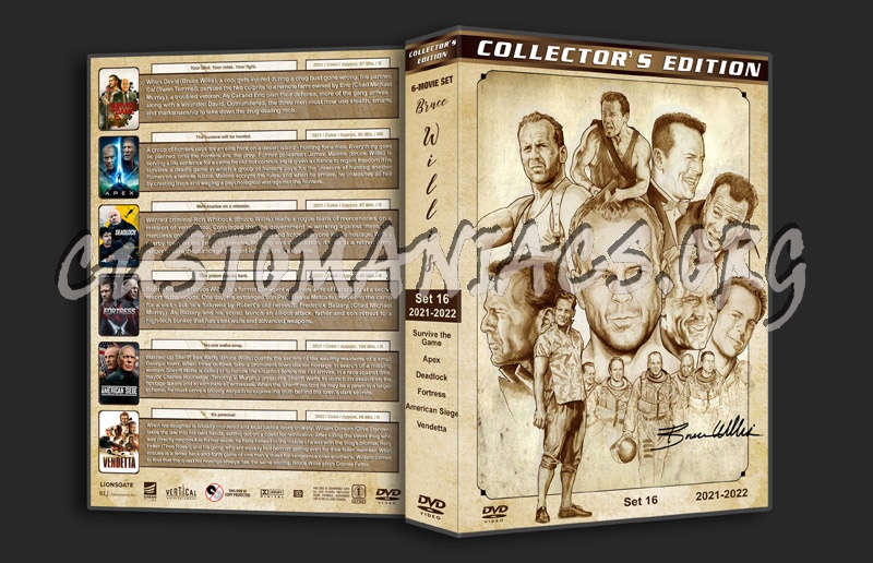 Bruce Willis Filmography - Set 16 (2021-2022) dvd cover