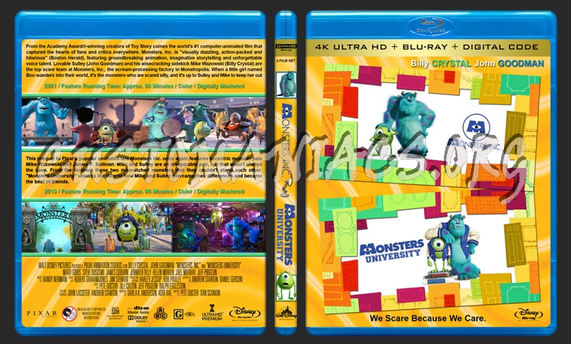 Monsters, Inc. Double Feature (4K) blu-ray cover