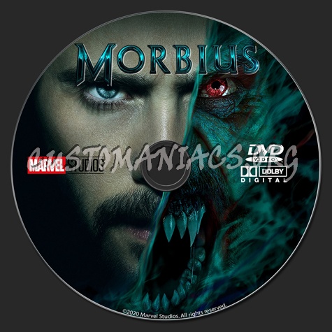 Morbius (2022) dvd label