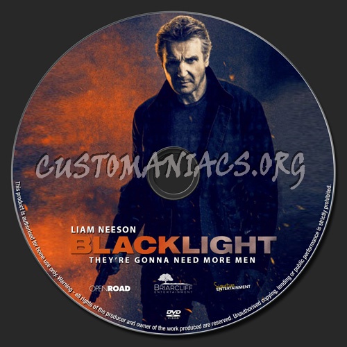 Blacklight dvd label