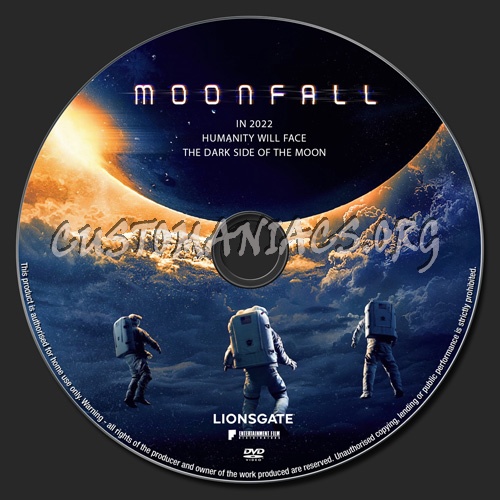 Moonfall dvd label