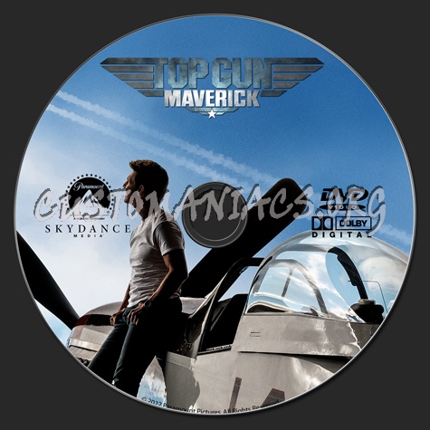Top Gun: Maverick (2022) dvd label
