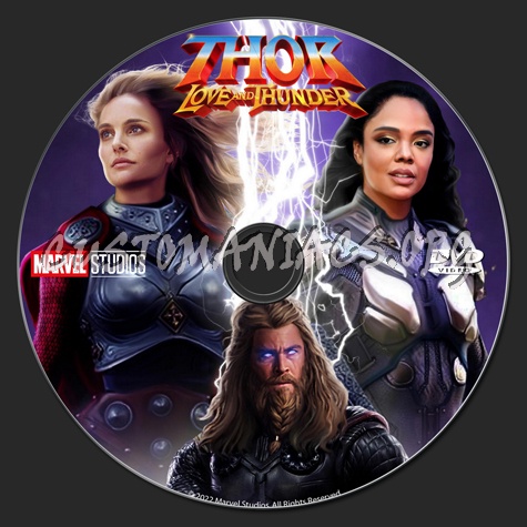 Thor: Love and Thunder dvd label
