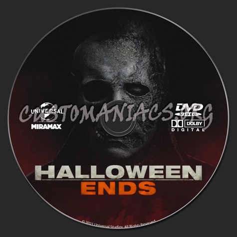 Halloween Ends dvd label