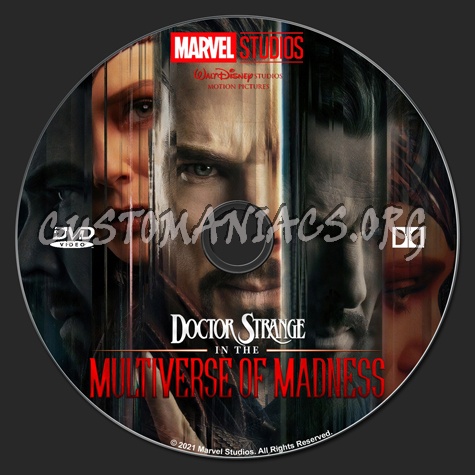 Doctor Strange: In The Multiverse Of Madness dvd label