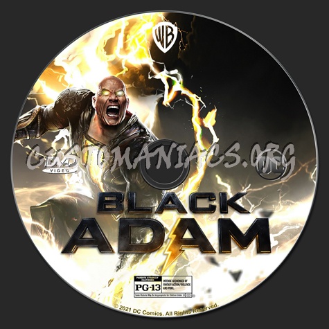 Black Adam - (2022) dvd label