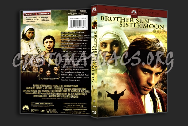 Brother Sun, Sister Moon dvd cover