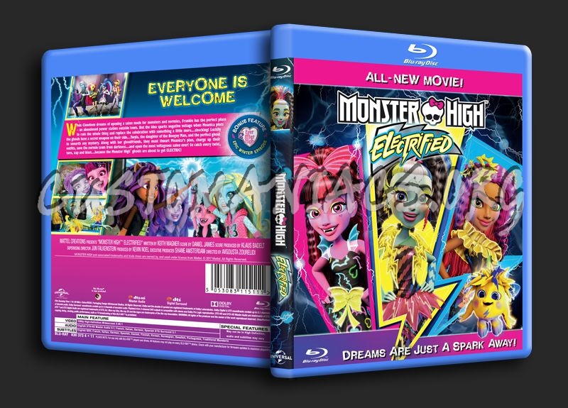 Monster High Electrified blu-ray cover