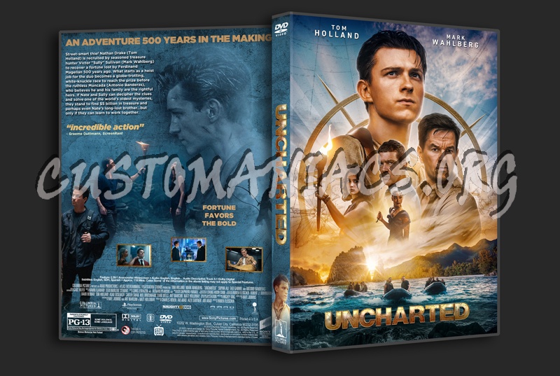Uncharted (2022) dvd cover