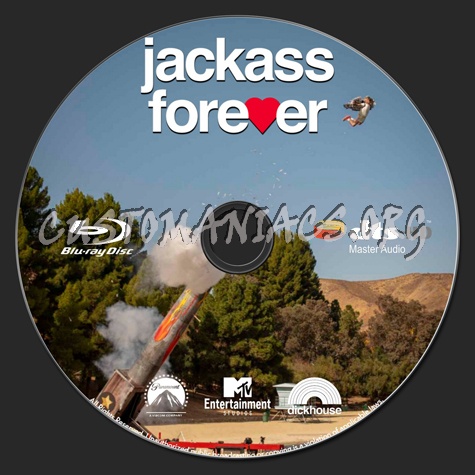 Jackass Forever blu-ray label