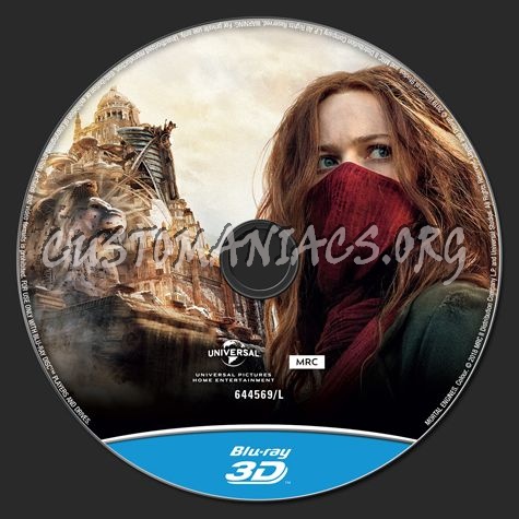 Mortal Engines 3D blu-ray label