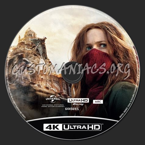 Mortal Engines 4K blu-ray label