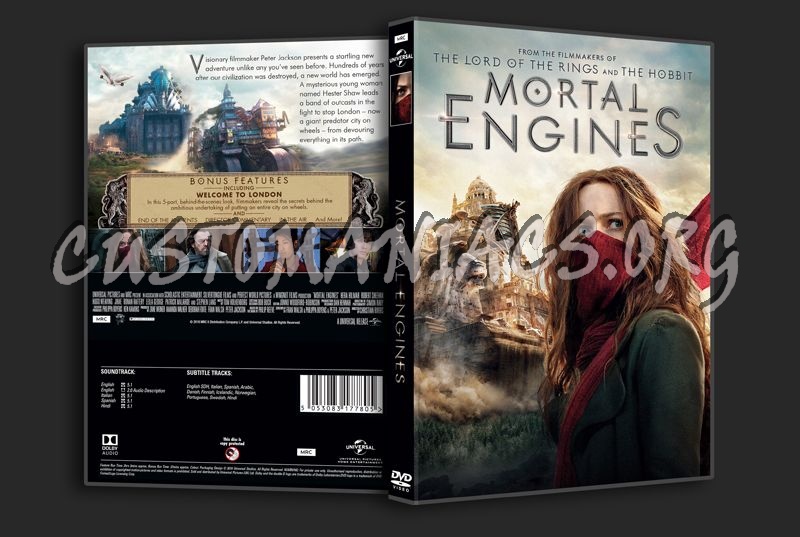 Mortal Engines dvd cover