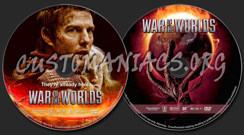 War of the Worlds (2005) dvd label