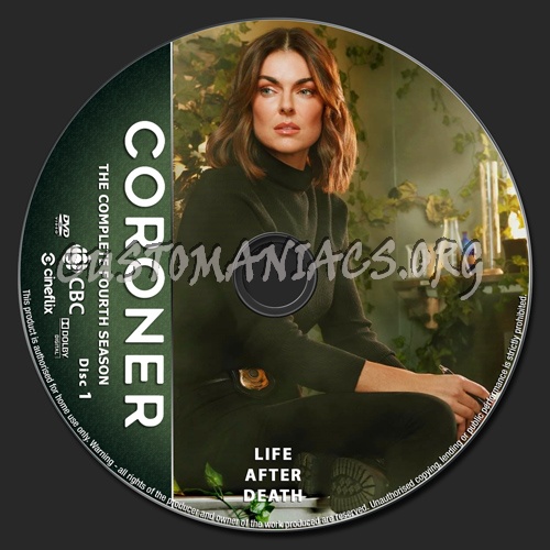 Coroner Season 4 dvd label
