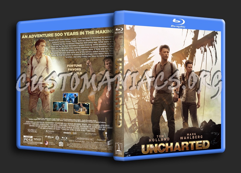 Uncharted (2022) dvd cover